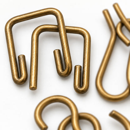Brass Loop Puzzle Trio