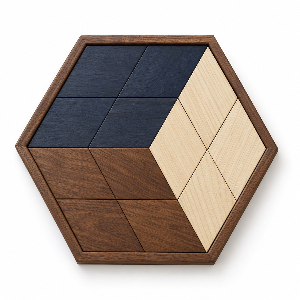 Cubist Hexagon Mosaic Puzzle