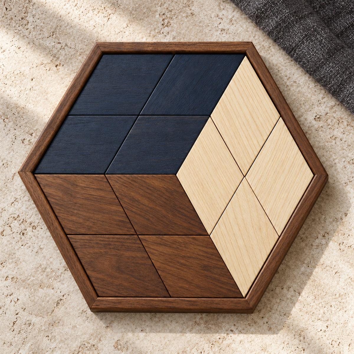 Cubist Hexagon Mosaic Puzzle