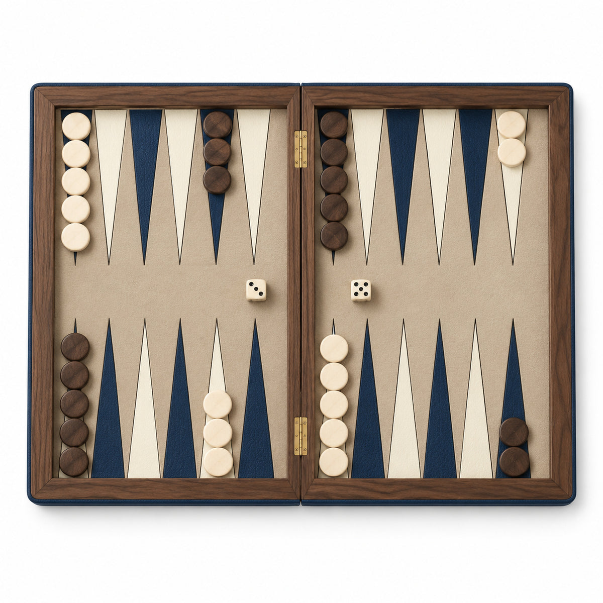 Midnight Folding Backgammon Set