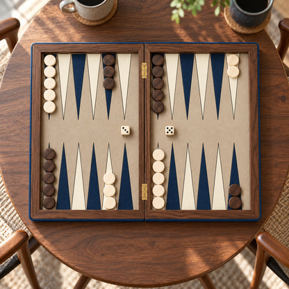 Midnight Folding Backgammon Set