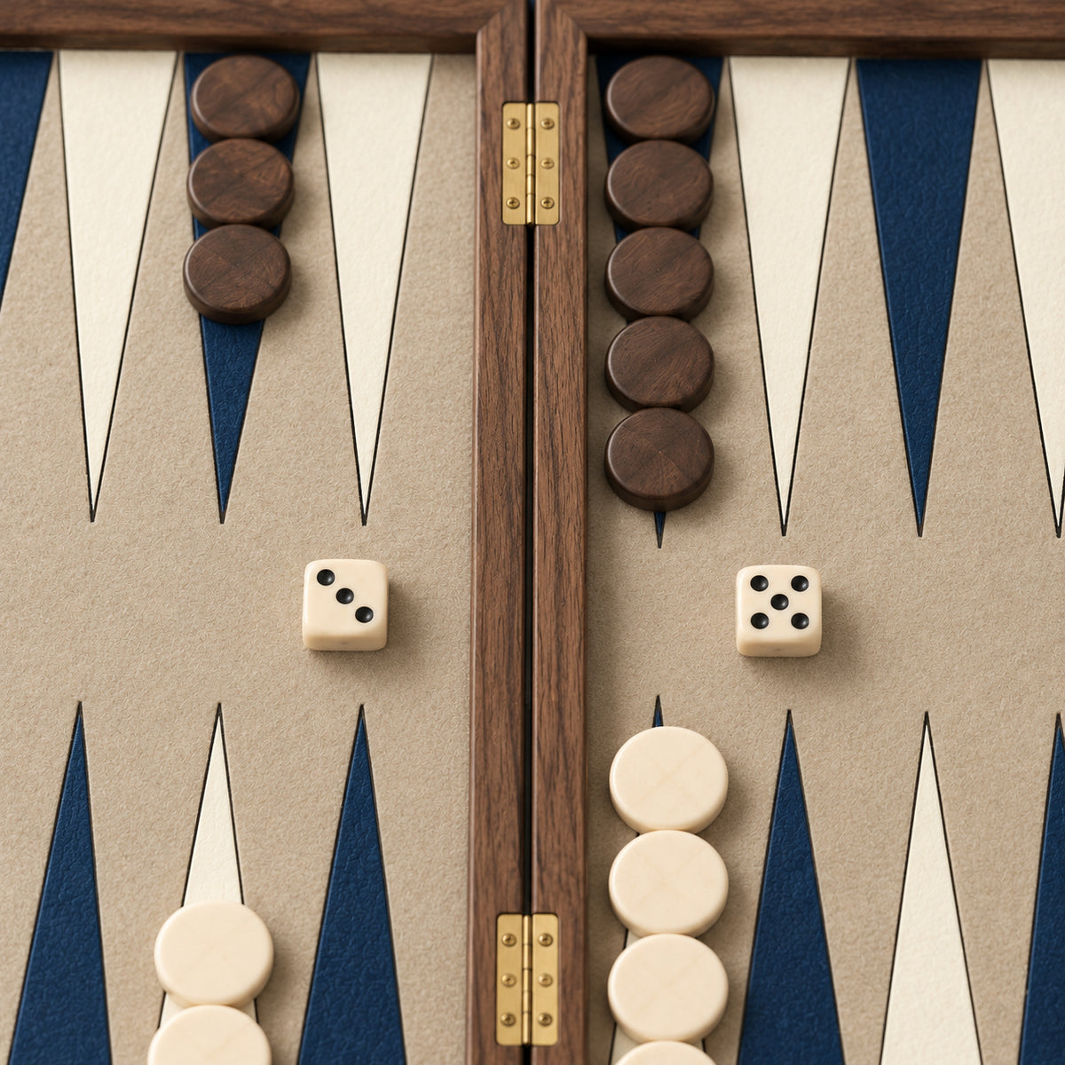 Midnight Folding Backgammon Set
