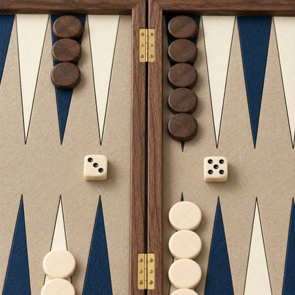 Midnight Folding Backgammon Set