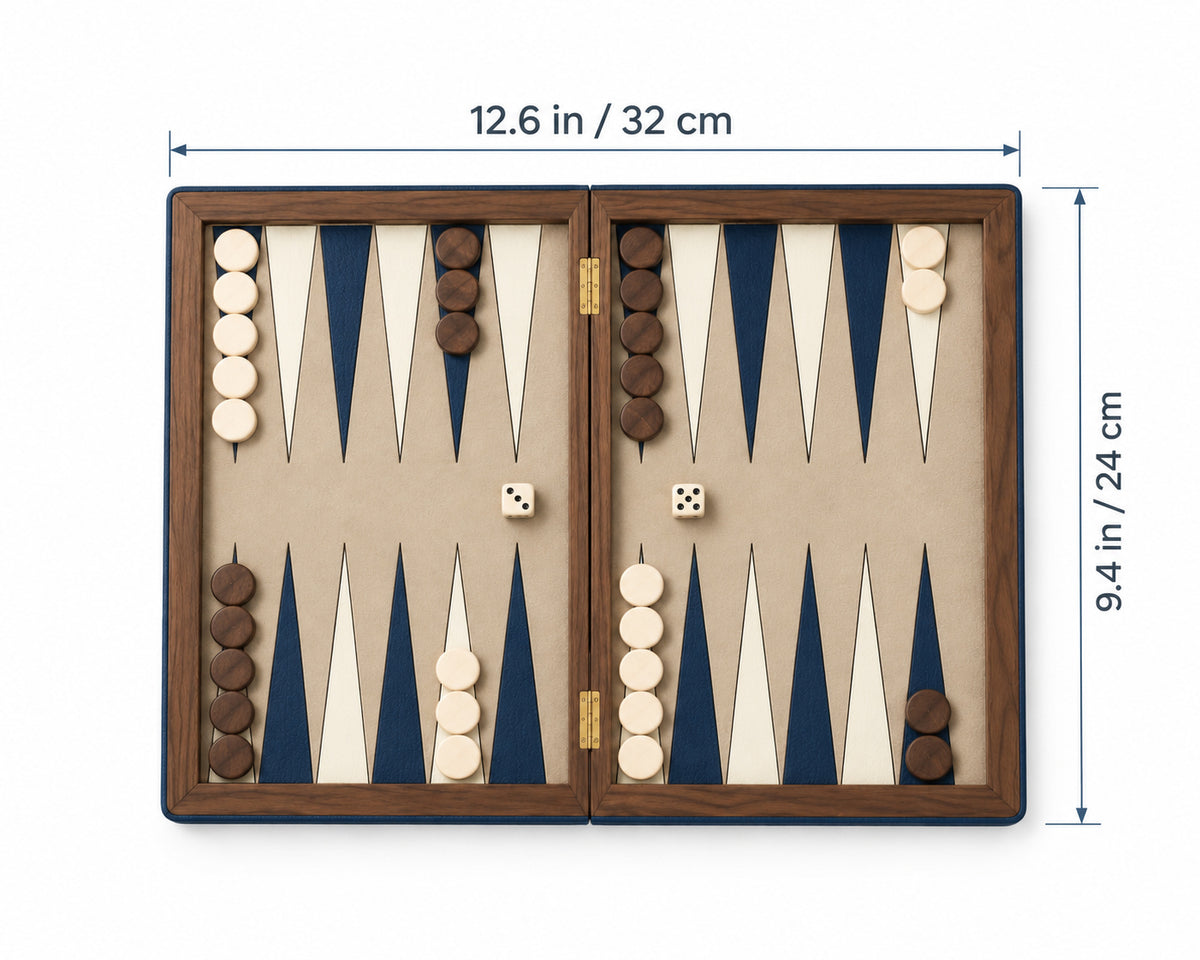 Midnight Folding Backgammon Set