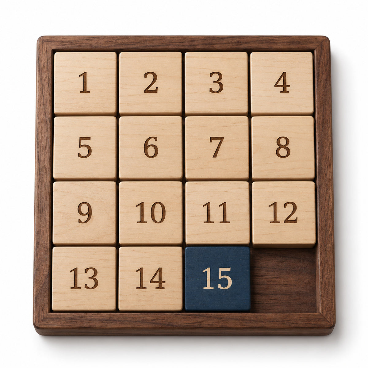 Midnight Number Slide Puzzle