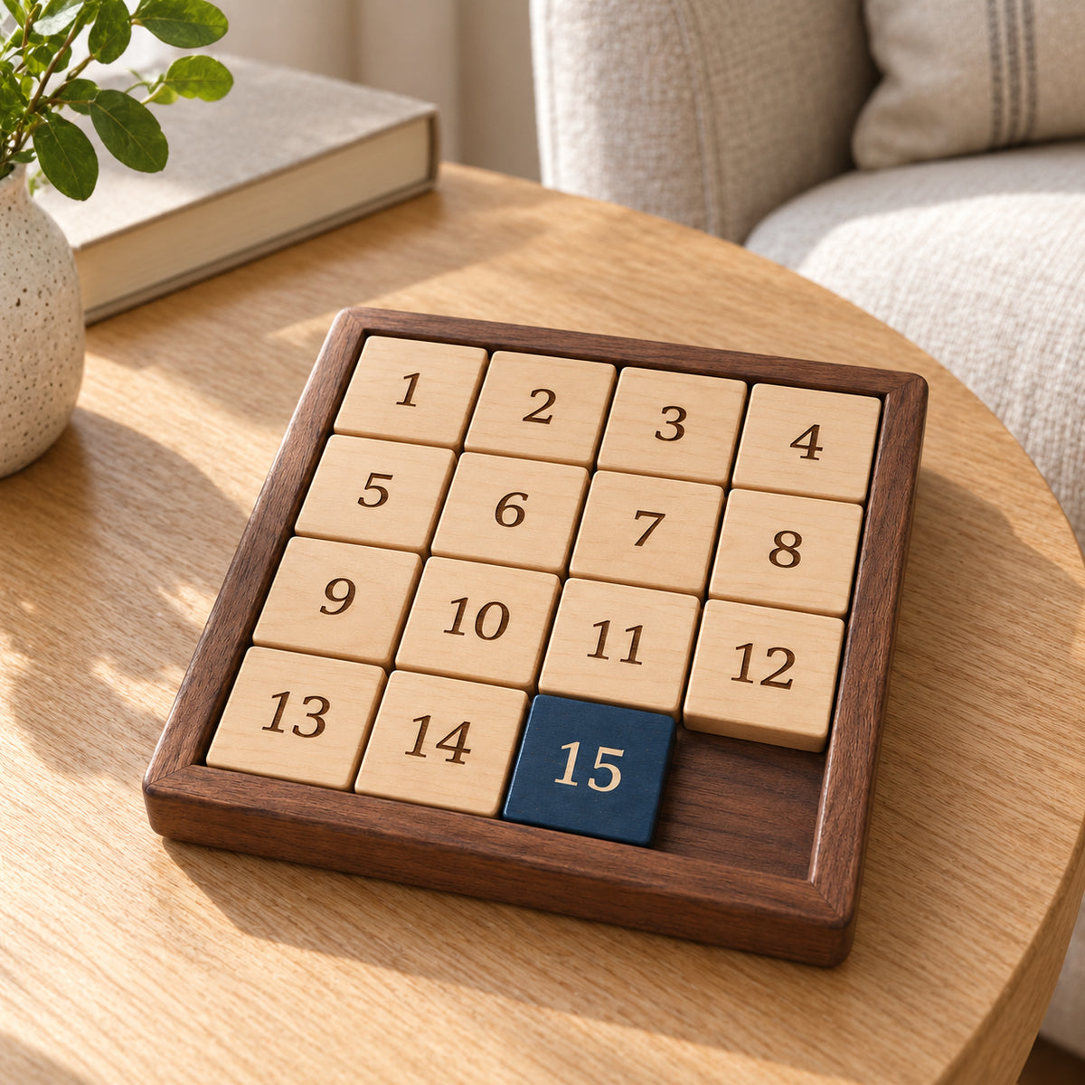 Midnight Number Slide Puzzle