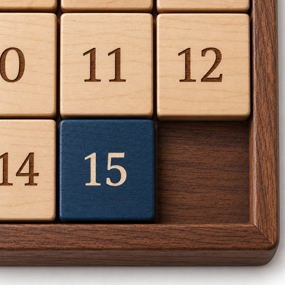Midnight Number Slide Puzzle