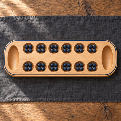 Oiled Beech Mancala Board