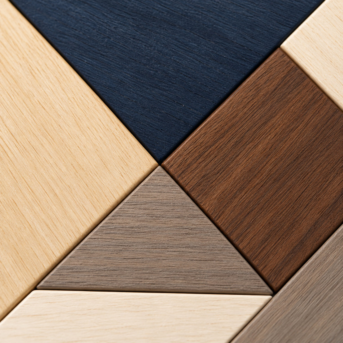 Walnut Tangram Square